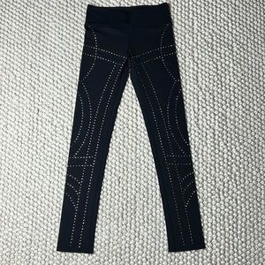 Swarovski crystal studded leggings by DeluXXXe